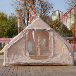 Carpa Inflable para Exteriores - Carpa de Aire Impermeable para 4 Estaciones, para Acampar, Columna de Aire de PVC Resistente, Fuerte Resistencia al Viento - Product Image 6