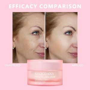 <span class=keywords><strong>Crema</strong></span> <span class=keywords><strong>Facial</strong></span> Hidratante Orgánica Vegana con Triple Colágeno, Reparadora y Reafirmante, para Todo Tipo de Piel, con Manteca de Karité y Retinol, OEM ODM - Product Image 4