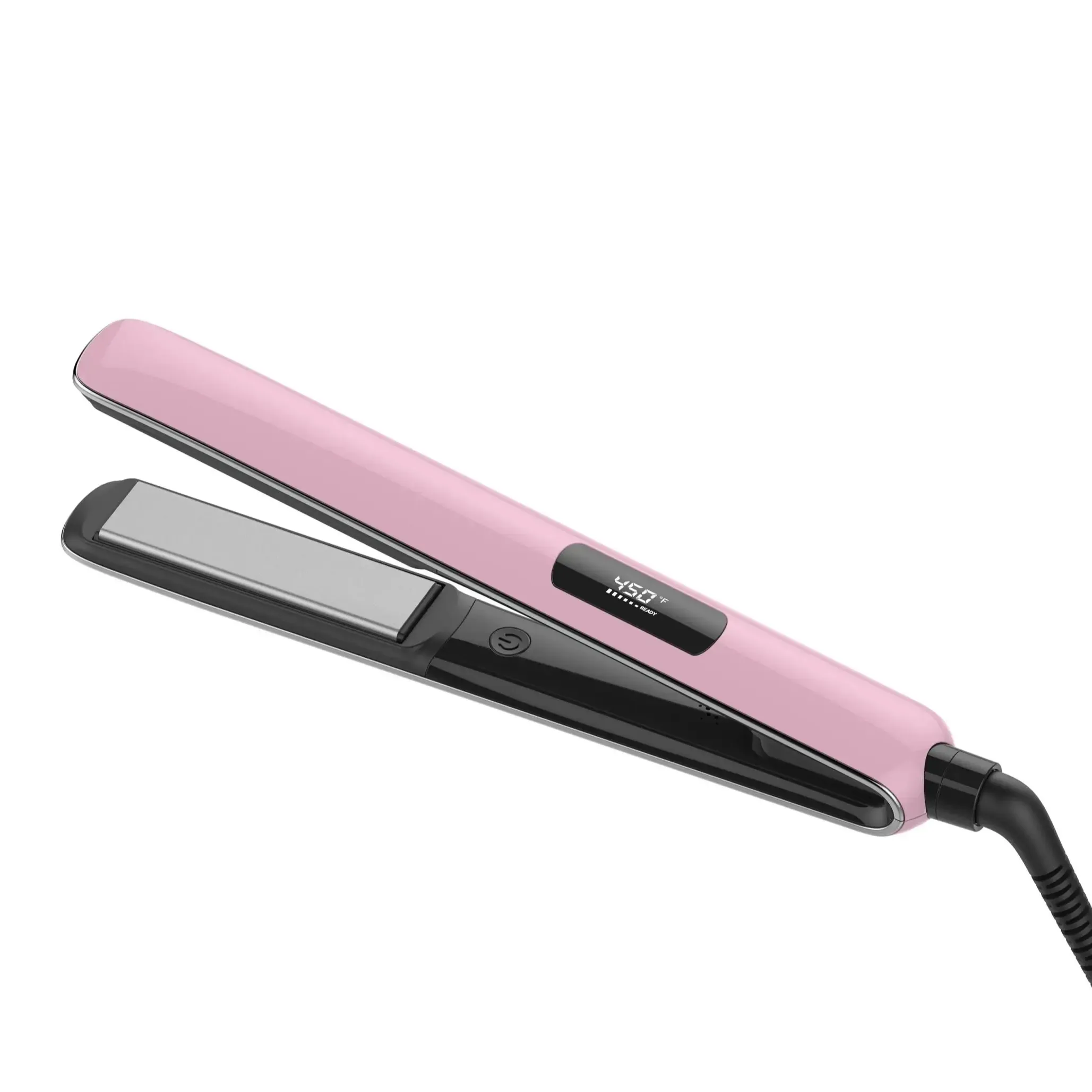 5 in 1 Straight-Curling Ultra-wide temp-adjust professional salon MCH LED 130-150-180-200-230C customize hair straightener