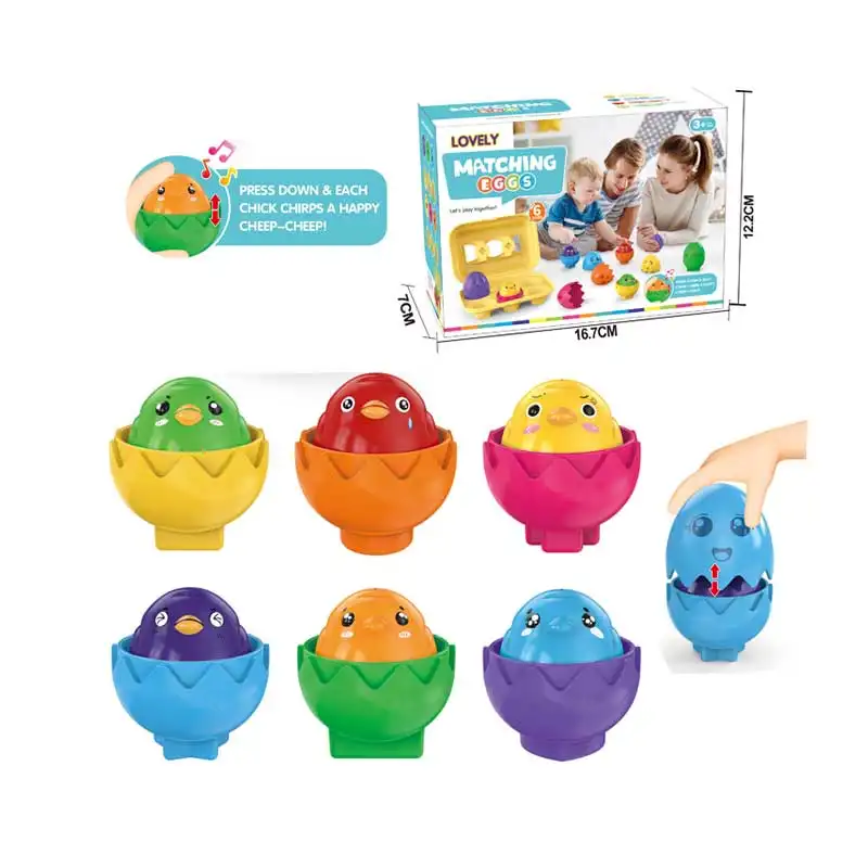 Mainan telur Paskah bayi, mainan edukasi bentuk Montessori yang cocok untuk bayi