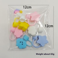 Capuchon de paille en silicone nuage d'étoiles de dessin animé avec bouchon anti-poussière d'étiquetage de 10mm pour accessoires de barre Stan livraison directe disponible