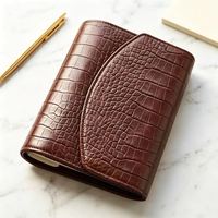 Organiseur/Agenda/Journal A5 en cuir ligné personnalisé avec reliure spirale, papier 100 g/m² et impression à chaud pour hommes/femmes - Idéal comme journal intime ou cadeau
