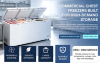 Congélateur vertical commercial de type armoire à glace pour supermarchés - Congélateur à viande économe en énergie avec trois portes