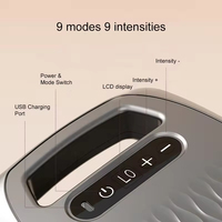 Pistolet de massage professionnel portable à 10 têtes, pour le corps entier, massage des tissus profonds, du dos et du cou, 9 niveaux de vitesse, moteur à balais, 2000 mAh