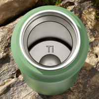 Bouteille d'eau d'aventure 450 ml en titane pur TA1, 12h chaud, 24h froid, flottante, antibactérienne, anti-fuite, avec logo personnalisé, vente en gros