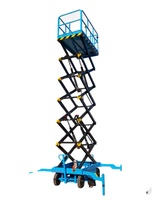 Nouvelle chariot élévateur à ciseaux hydraulique avec câble et garde-corps de sécurité pour l'installation de panneaux solaires