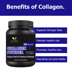 Wellbody OEM/ODM Kollagenpulver aus Grasgefütterten Rindern Unterstützt Gesunde Knochen Fördert Jugendliche Haut Kollagen-Nahrungsergänzungsmittel für Erwachsene Pulver - Product Image 3