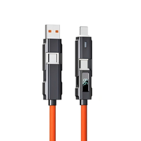 Câble de charge rapide 4-en-1 Powerline II PD 60W USB C multi-prises pour iPhone, Sony Xperia, smartphones Android et ordinateurs