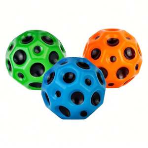 Pelota saltarina Galaxy Moon - Juguete de espuma PU de alto rebote para niños, entrenamiento deportivo y de coordinación mano-ojo - Pelota de juego segura y duradera - Product Image 2