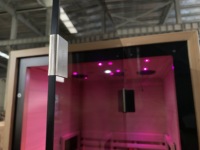 Sauna infrarouge lointain portable pour 1 personne avec lumière étoilée