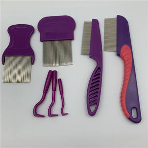 NEW variopinta di plastica in acciaio inox Pet dog <span class=keywords><strong>cat</strong></span> tick remover pet pulce di rimozione tick pettine cane pidocchi pettine - Product Image 5