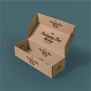 Mini boîte de papier d'expédition Kraft carton ondulé recyclé avec matériau écologique pour l'expédition