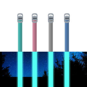 Fluor zieren des gestreiftes Hunde halsband mit Niet dekoration Pet Calming Halskette für die Nachtsicht lässt Ihre geliebten Hunde gesehen werden - Product Image 1