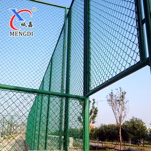 Hot Sell High Quality 50x50 Diamond Wire Mesh 8ft PVC Coated Chain Link Wire Fence For Sports Ground