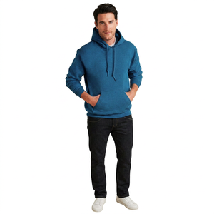 Sweat-shirts d'hiver noirs pour hommes, 320 GSM, vintage, fitness, logo personnalisé - Product Image 1