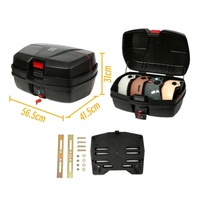 Boîte de rangement pour moto et vélo électrique 48L, étanche, robuste, durable, en PP, directement de l'usine