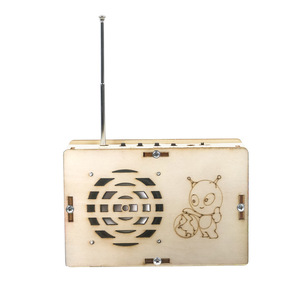 Modelo de radio para niños, juguete científico de madera, montaje manual para niños de 7 a 14 años, diseño de dibujos animados Unisex - Product Image 5