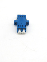 Adaptador de fibra óptica dúplex LC/UPC Couper Monomodo Azul para conexión de cable de conexión de fibra óptica