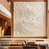 Panneau Artistique Mural Sculpté 3D Personnalisé en Tôle PPGI et MDF, Gravé CNC, Isolation Phonique, Anti-Moisissure