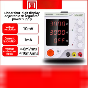 eTOMMENS Alimentation électrique CC linéaire réglable à faible ondulation eTM-605DF Affichage à 4 chiffres 60V 5A - Product Image 2