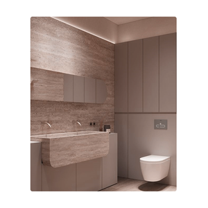 بلاط حائط خارجي مرن بحجم كبير من الترافرتين بالحجر الجيري المرن MCM ، بلاط ناعم مصقول من الترافرتين الخطي - Product Image 3