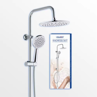 Ensemble de colonne de douche murale Leelongs avec pommeau de douche à main multifonction
