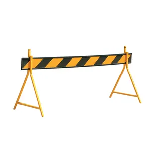 P1218 Austrália Qualidade Premium PVC Durável Uni-Direcional Delineator Barricada Amarelo Preto Traffic Barrier Board