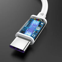 Câble de données USB Type-C de haute qualité, personnalisable, durable, 1m/2m, charge rapide 5A, conducteur en cuivre pur, gaine TPE pour Android
