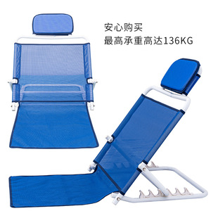 Chaise inclinable réglable en maille bleue, pliable, pour jardin, usage extérieur, 49x66x56cm - Product Image 4