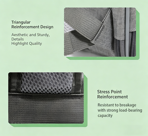 <span class=keywords><strong>Borsa</strong></span> Trasportino Multifunzionale Traspirante con Ruote per Conigli, Pappagalli e Uccelli di Piccola Taglia, per Uso Esterno, Grande - Product Image 5