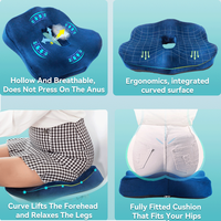 Nouveaux coussins de siège orthopédiques anti-décubitus de voiture/chaise de bureau en mousse à mémoire de coccyx