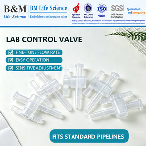 Válvula de Control de Flujo Bidireccional de PP Autoclavable, Mini Grifo Regulador de Fluidos de Laboratorio a Prueba de Fugas para Tuberías Estándar - Product Image 1