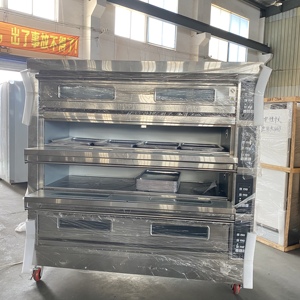 Horno de Convección Automático de Gas de Cuatro Niveles y 16 Bandejas, de Acero Inoxidable, para Panadería Comercial, Máquina para Hacer Snacks para Fábrica de Alimentos, a Gas y Eléctrico - Product Image 4