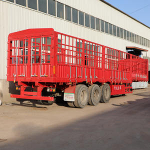 <span class=keywords><strong>Semirremolque</strong></span> de Carga con Valla de Acero de Tres Ejes, con Equipo de Aterrizaje Reforzado y Alta Capacidad de Carga para Conductores de Camiones - Product Image 5