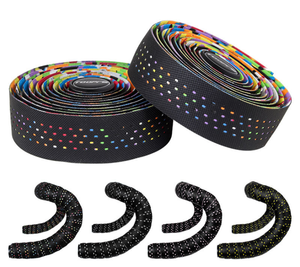 TOOPRE-Bande de guidon en cuir PU pour vélo VTT, antidérapant, respirant, <span class=keywords><strong>fixie</strong></span> route, pliable, 12014 - Product Image 2