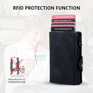 Wholesale Price Slim <b>Wallet</b> Card Holder Premium Pu Leather Small Card Holder <b>RFID</b> Pop up <b>Wallet</b> <b>for</b> <b>Men</b> - Product Image 2