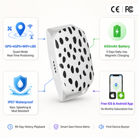 Traceur GPS pour animaux de compagnie 2G étanche avec logo personnalisé G18 Chiens Chats Anti-perte Application gratuite Suivi en temps réel Alerte géofence Sans abonnement