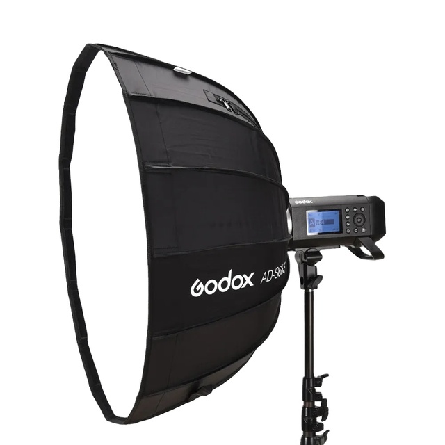 Godox AD-S65S/W 65cm Silver/white Deep Parabolic Softbox with Honeycomb Grid for Godox AD300Pro AD400Pro ML60
