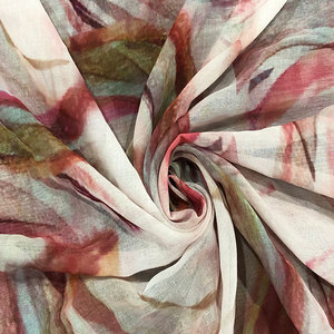 Vải Voan Lụa Sa Tanh In Kỹ Thuật Số 100% Sợi Nhân Tạo - Product Image 1