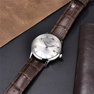 Montre mécanique automatique Pagani Design, cadran rond de 40 mm, montre pour homme avec fonction calendrier, boîtier en acier inoxydable, bracelet en cuir - Product Image 2