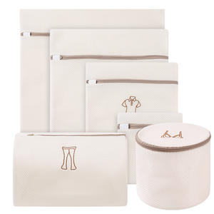 2 Pack Poliestere a Rete con Zip Sacchetti di Lavaggio Lavatrice Asciugatrice Sicuro Sacchetto Della <span class=keywords><strong>Lavanderia</strong></span> per Le Scarpe Della Scarpa da Tennis Calzini Reggiseni - Product Image 1