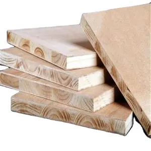 价格便宜的松木4*8三聚氰胺饰面砌块板18毫米用于家具装饰
