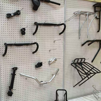 Guidon de vélo en alliage d'aluminium pour VTT et vélo de route, usiné CNC, léger, antidérapant