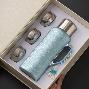 Titanium <b>Thermos</b> With Temperature Display 12-24 Hours Insulation Office <b>Tea</b> Kettle Hand Grip Design - Product Image 1