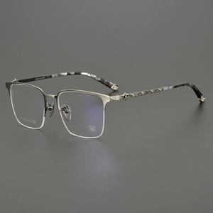 <span class=keywords><strong>2025</strong></span> New Acetate Đen hỗn hợp màu vuông văn phòng kinh doanh Titan NỬA KHUNG điện Antique Sao bán buôn Kính đọc sách khung - Product Image 1