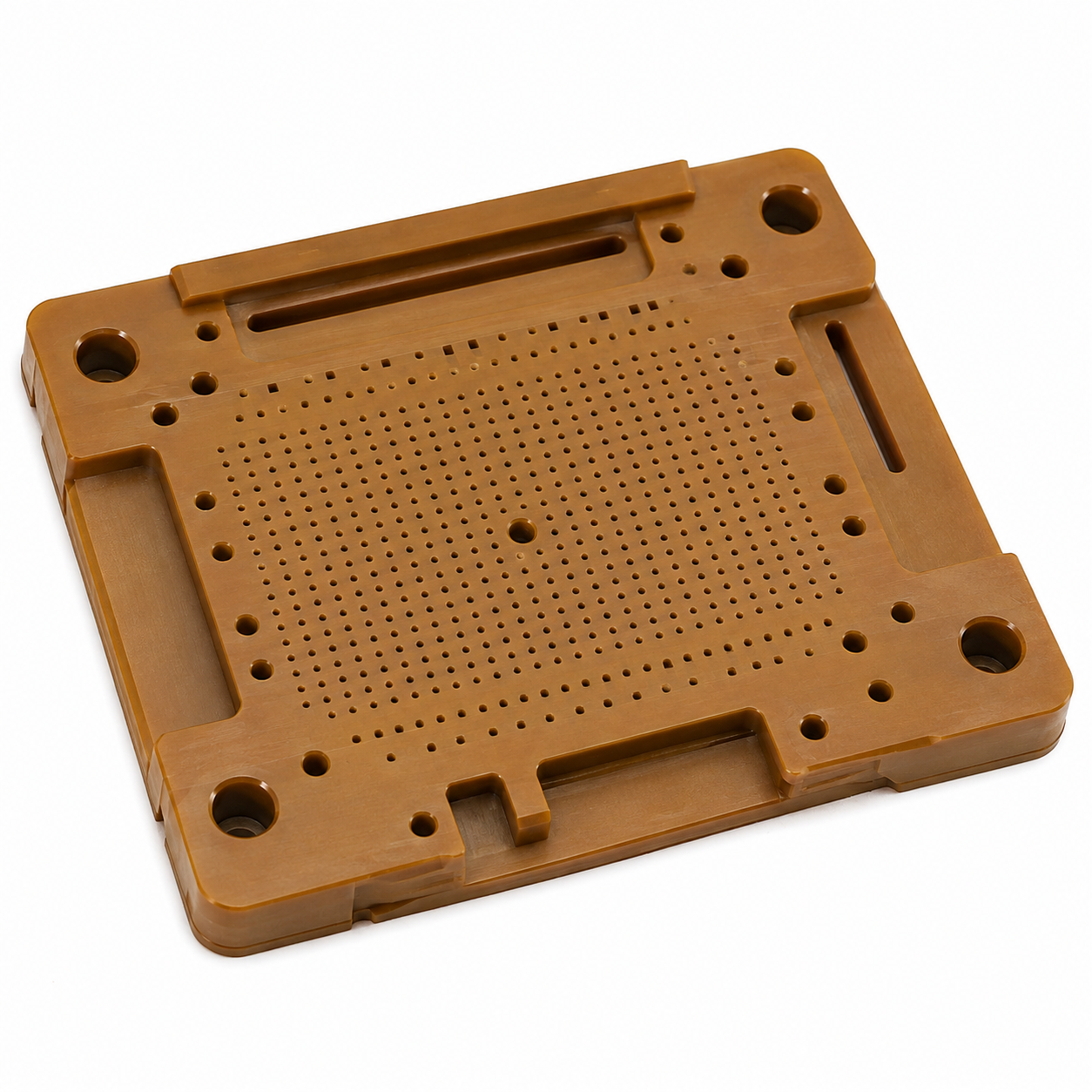 Prototype 5 Axis CNC Machined PI Probe <strong>Guide</strong> Plates <strong>for</strong> Semiconductor IC Testing with DFM Review