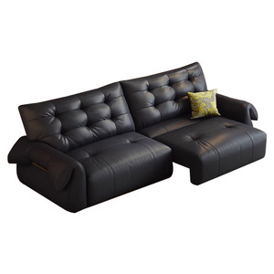 Divano Elettrico JINS 2025 in Pelle Pieno Fiore, Design Minimalista Italiano a Nuvola, Ispirato allo Spazio, Multifunzionale per Soggiorno - Product Image 5