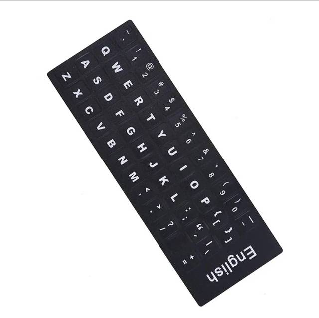 Multilingual Stickers Decorative Arabic Hebrew Russia Korean PVC Waterproof Laptop English Keyboard Stickers