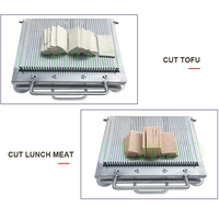Trancheuse à légumes en acier inoxydable, coupe-aliments mous, machine à trancher la viande, le sang de canard, le konjac, le tofu et les nouilles froides