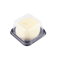 Boîte à dessert transparente en plastique, 5 pièces, conteneur alimentaire de donuts
